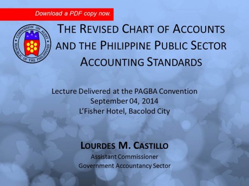 Revised Chart of Accounts – PAGBA