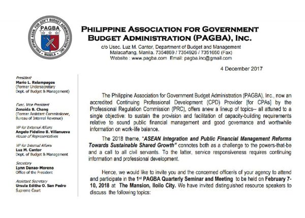 PAGBA – Official Website of the Philippine Association for Government ...